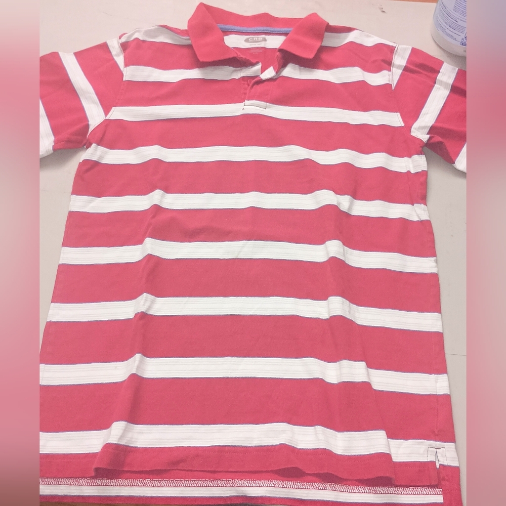 Canyon River Blues Kids Polo - Red and White Stripes